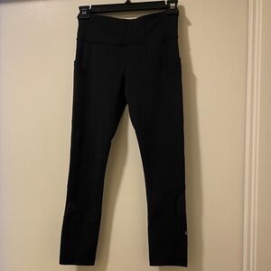Authentic Lululemon Black Leggings with Side Pockets Size 2